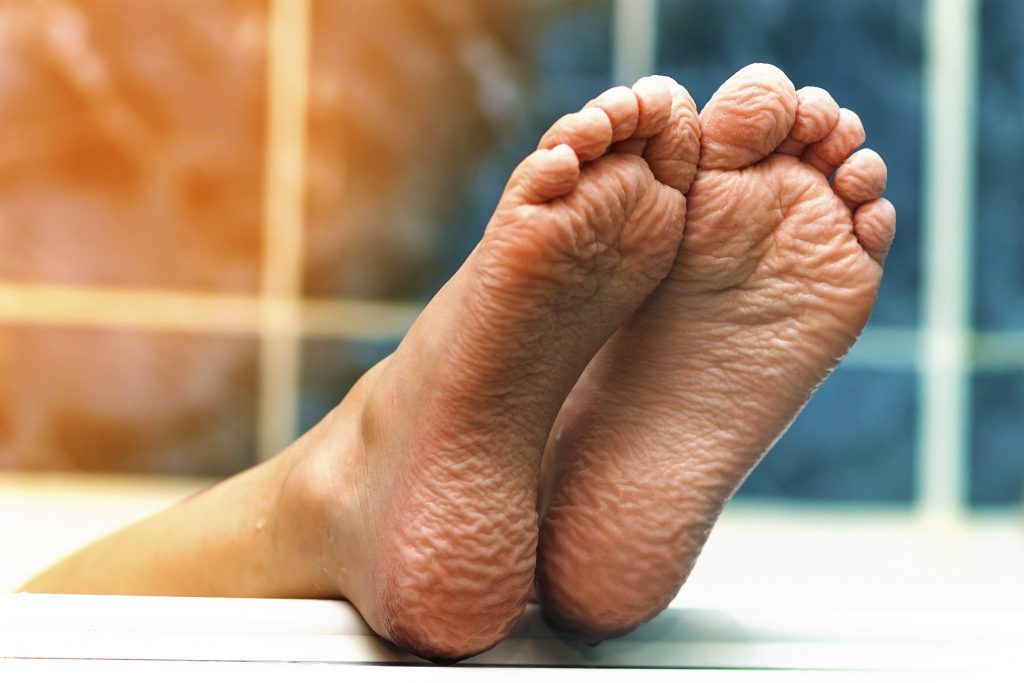 Wrinkled soles your face image